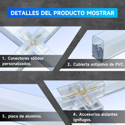 Lámpara LED Hexagonal Tipo Panal diseño rombo con potencia total de 552W6500K (luz blanca fría)