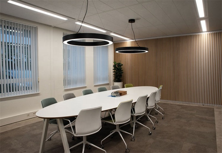 Holaled Lineal LED Circular HL-5575 | 40W/M, 100LM/W | 3 Tamaños (Ø600/900/1200mm) | CCT Ajustable 3000K-6000K | Carcasa Blanco/Negro | Chip OSRAM Ra>90 | IP20