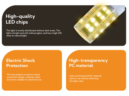 Bombilla LED G9 5W | 450 Lúmenes | 3 Temperaturas (3000K/4500K/6000K) | Material Cerámico+PC | CRl 80