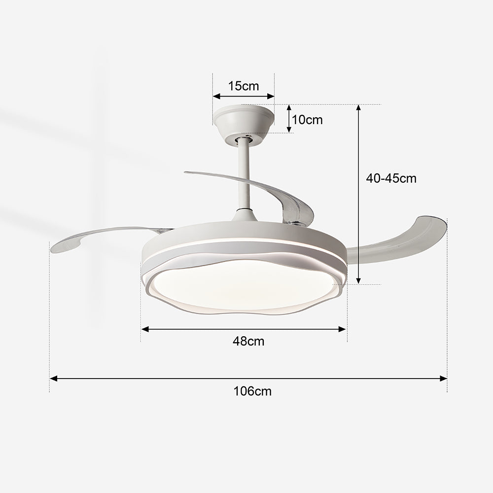Ventilador de Techo LED Inteligente 42" – La Fusión Perfecta de Luz, Brisa y Tecnología para Tu Hogar Moderno