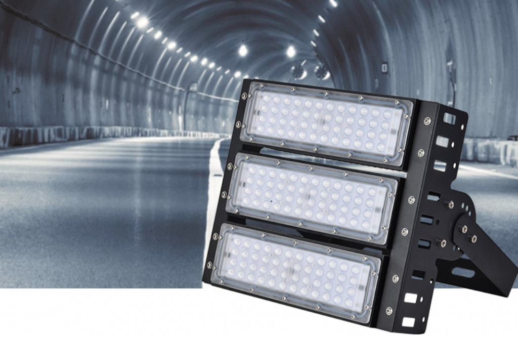 Holaled LED tunnel light enhancing security in dark infrastructure spaces