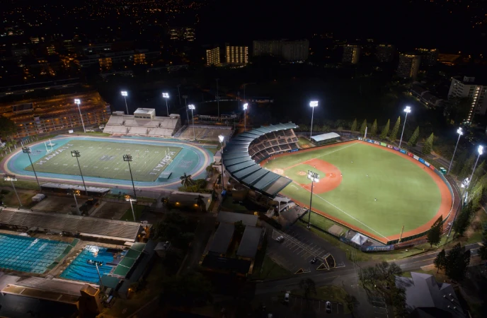 Iluminación LED de alta intensidad para eventos deportivos