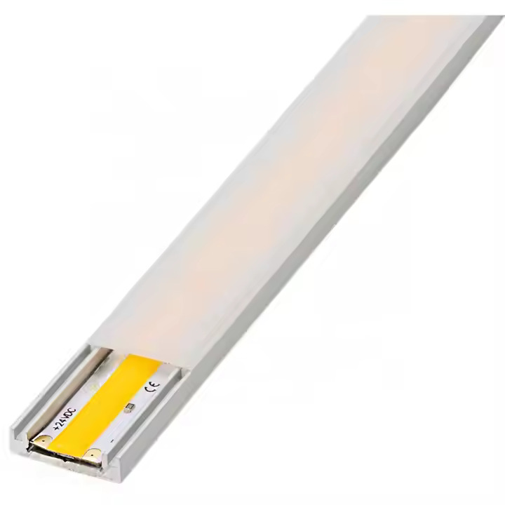 Perfiles de aluminio LED con tiras COB para una iluminación interior uniforme