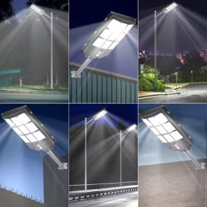 Farola LED con luz blanca cálida, perfecta para zonas residenciales