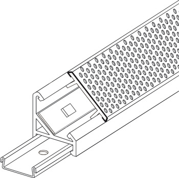 Perfil de aluminio extruido para LED, acabado anodizado resistente a la corrosión.