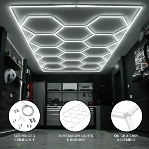 Luz LED hexagonal para paredes de habitaciones