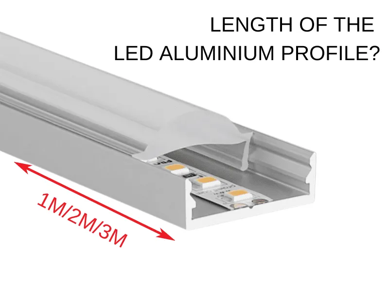 Perfil de aluminio para instalación fácil de tiras LED.