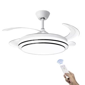 Ventilador de techo LED con función de luz y ventilación para todo el año.