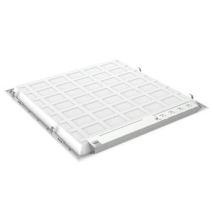 Panel LED empotrable para cocina con luz blanca brillante.