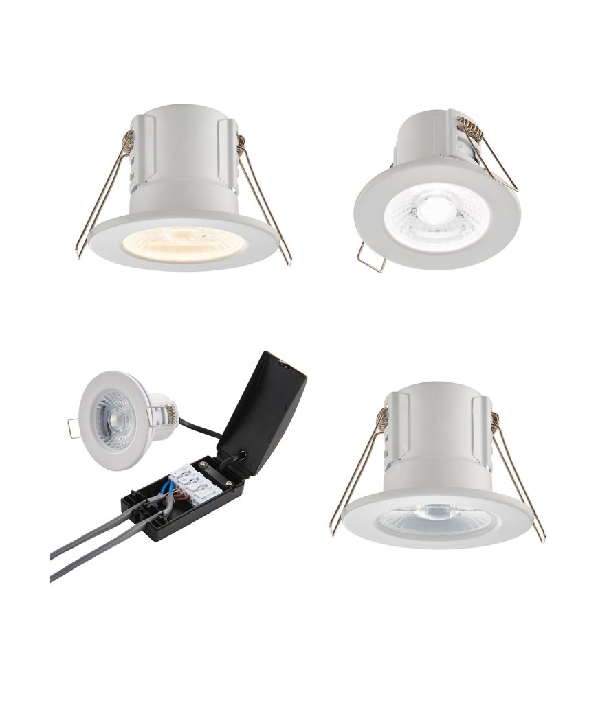 Downlight resistente al fuego para máxima seguridad en interiores.