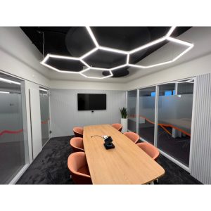 Eficiencia energética de lámparas LED hexagonales en la decoración